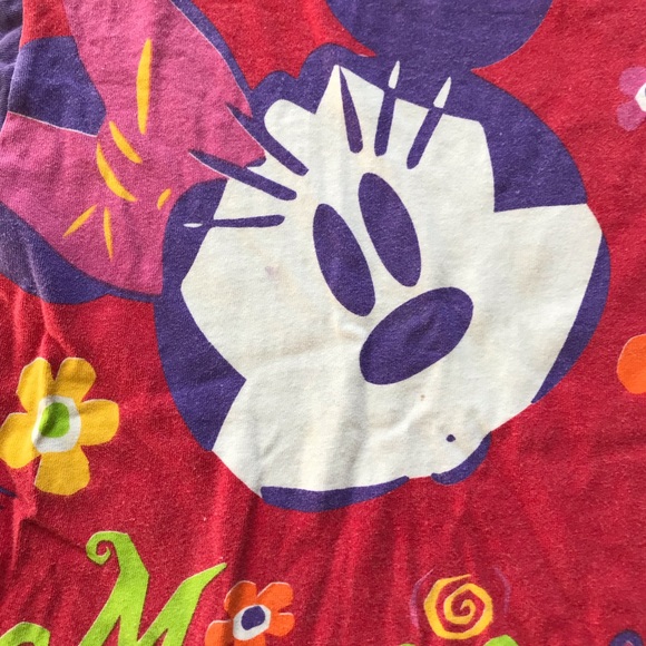Vintage 1990s Mickey & Co Minnie Mouse Short Sleeve T Shirt, Retro Disney Top - Picture 9 of 10
